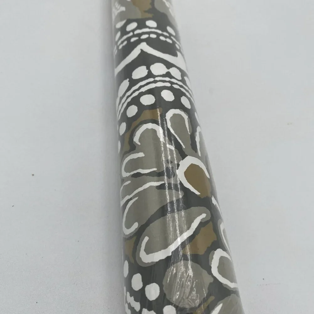 Thibaut Wallpaper 839T88715 1 Double Rolls Grey Tan Paisley Leaf Print 27
